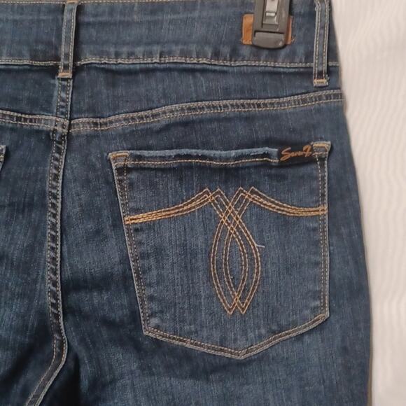 7 SEVEN Women's Bermuda  Denim Jeans Shorts. Size 12 - Picture 8 of 13